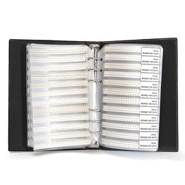 DollaTek 1% 0402 SMD Resistance Assorted Folder (0 Ohm-10M Ohm) 170value x 50pcs = 8500pcs Sample Book