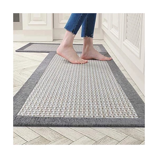AMOAMI Kitchen Rugs And Mats Non Skid Washable Absorbent Rug