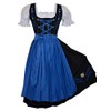 Edelweiss Creek Long 3-Pcs Black & Blue German Embroidered Oktoberfest