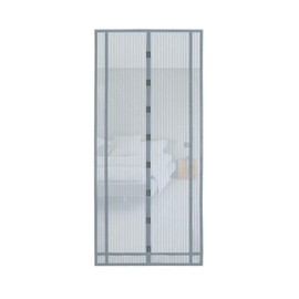Sekey 130x220 cm Tendina Magnetica per Zanzariera, Ideale per Porte da Balcone, Cantine, Terrazze (Ritagliabile in Altezza e Larghezza), Facile da Montare, Colore: Grigio