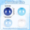 300PCS Mix Blue Large Hair Beads for Braids with Quick