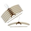Only Hangers 17" Linen Padded Hangers w/Non-Slip Pant Bar