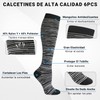 VIDA4U 6 Pares Calcetines de Compresión, Medias de Compresion para