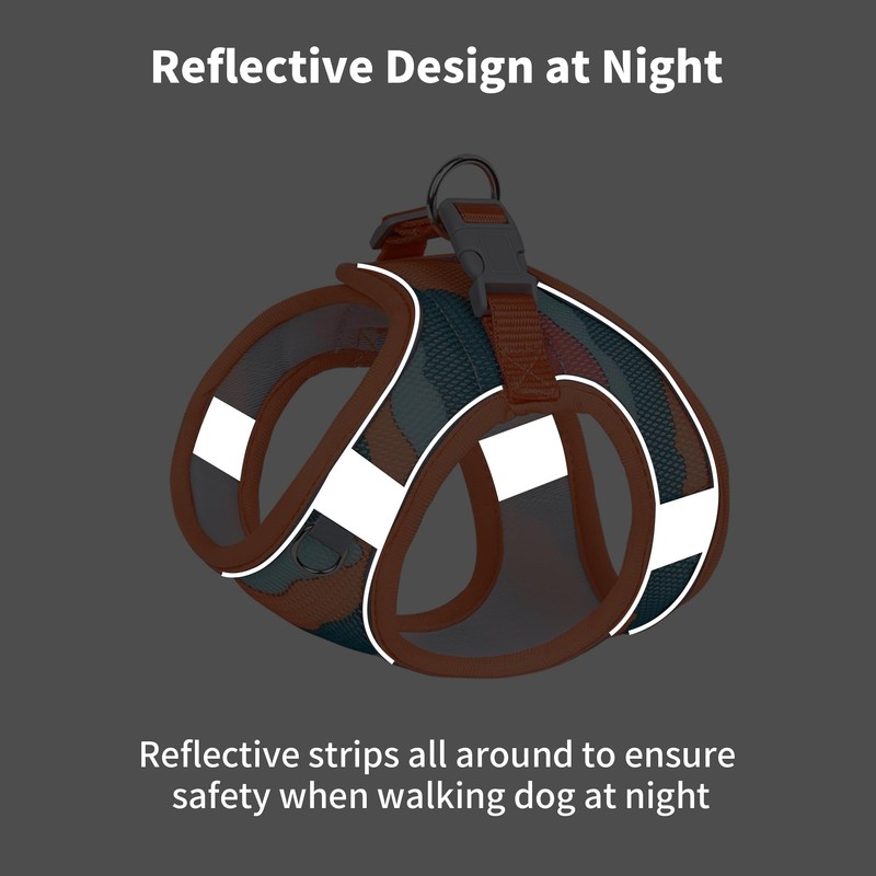 PawSailor Dog Harness and Leash Set Soft Mesh Step-in No