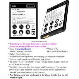 For TCL 1950mAh Grade A+ Substitutable Battery Suitable for Boost Mobile TCL Flip 4056W
