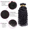 Real Hair Wefts for Sewing Invisible, Water Wave Bundles, Remy