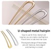 AFCJLTO Pack of 2 French Metal Hair Pins for Thick