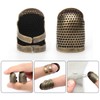 4 Piece Sewing Thimble Hand-Working Sewing Thimble Finger Protector Adjustable