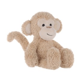 Apricot Lamb Monkey Plush Toys for Children, Soft Cute Cuddly Toy for Baby Girls and Boys, Fluffy Happy Monkey Monkey 23 cm