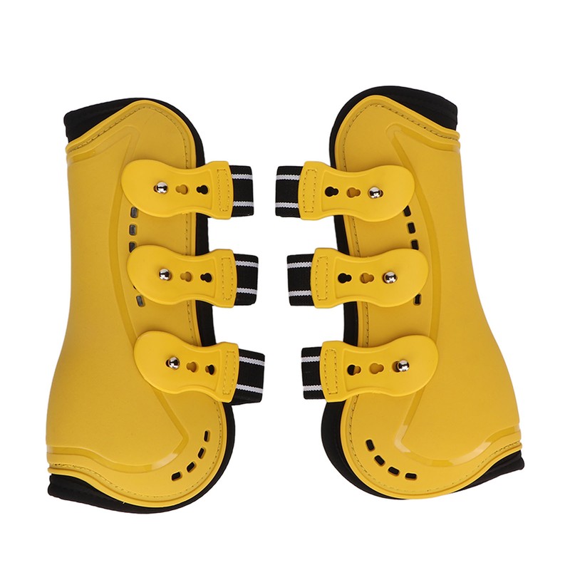 2Pcs Horse Tendon Boots Open Front Adjustable Breathable Horse Front