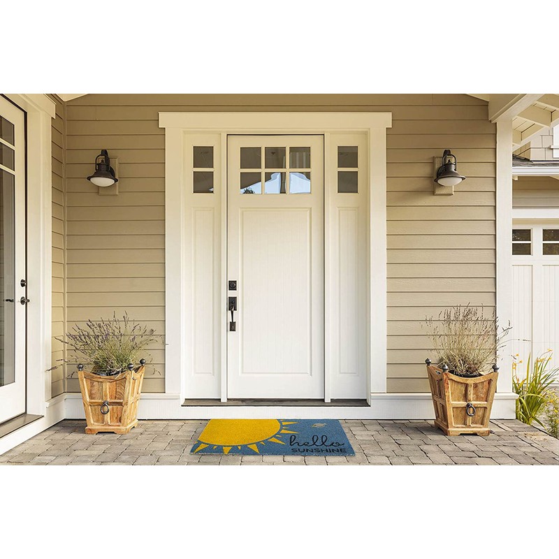 DII DII Natural Coir Doormat, Decorative Hello Mat, 17x29, Hello