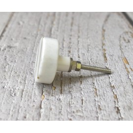 ARTISNO Round Marble Brass Knob, Modern Cabinet Knob, Decorative Hardware, Furniture Hardware, Cabinet Handles, Dresser Pull, Set-6