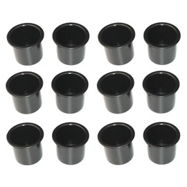 2 7/8 Black Plastic Drop in Cup Holder Plastic Multipack Wholesale Bulk Listing Poker (12)
