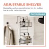 Zenna Home Shower Caddy Hanging Over the Shower Door Organizer,