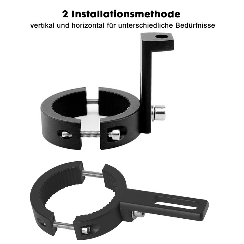 38-60mm Motorcycle Headlight Bracket, 2 Pieces Adjustable Motorcycle Light Holder,