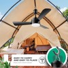 lbvuer Small Ceiling Fans with Lights,28" Plug in Ceiling Fan