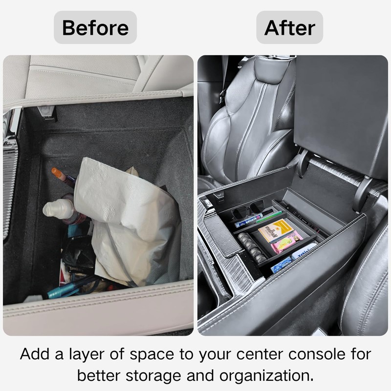 Center Console Organizer Compatible with Jeep Wagoneer L and Grand