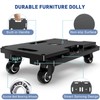 Ronlap Furniture Moving Dolly 4 Wheels Heavy Duty Small Flat