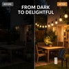 33ft Solar String Lights with 10H Auto On/Off Sensor, Warm