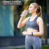 Brieftons 18 Oz Clear Borosilicate Glass Water Bottles With Caps,