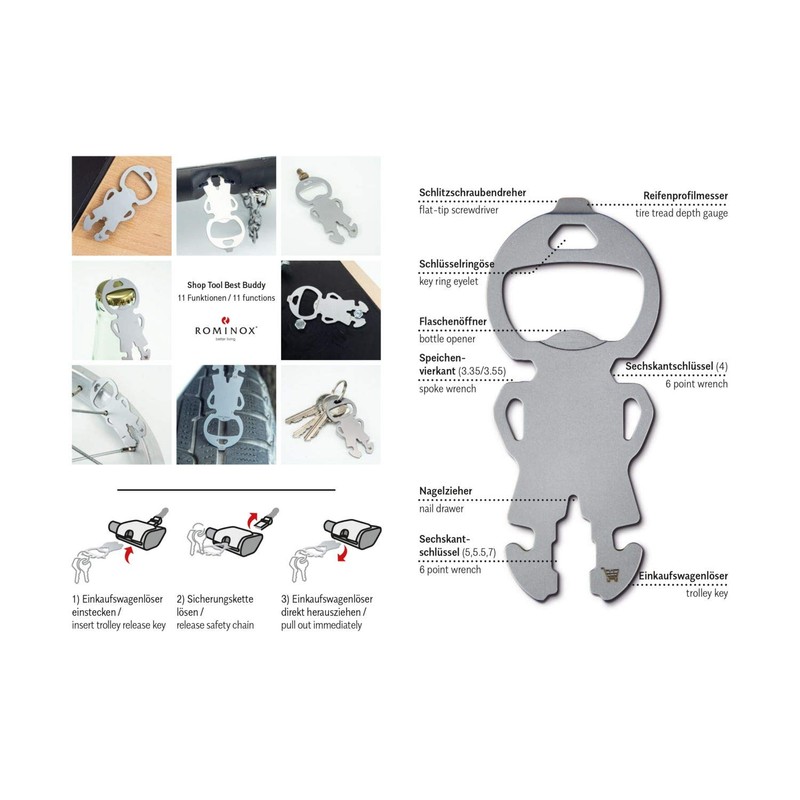 Gift Item: Rominox Key Tools, Various Designs, Key Tool /