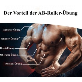 Tuokay, Aabdominal Wheel, Abdominal Roller Ab Roller Abdominal Trainer, Abdominal Roller for Abdominal Muscle Training, Single Wheel, No Rebound, Suitable for Advanced and Professionals