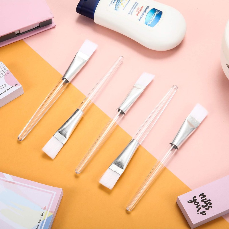 24 Pieces Face Mask Brush Transparent Face Mask Brush Cosmetic