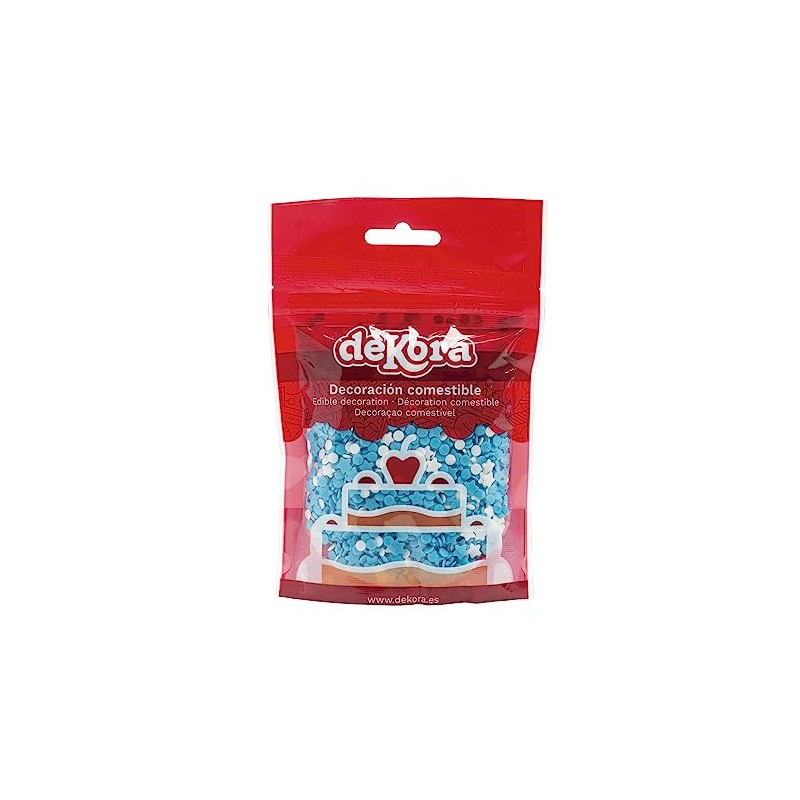 dekora - Confetti Sprinkles Coriandoli commestibili - Stelle e Cerchi