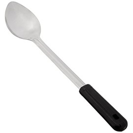Winco Stainless Steel Basting Spoon with Plastic Handle, Solid, 15"