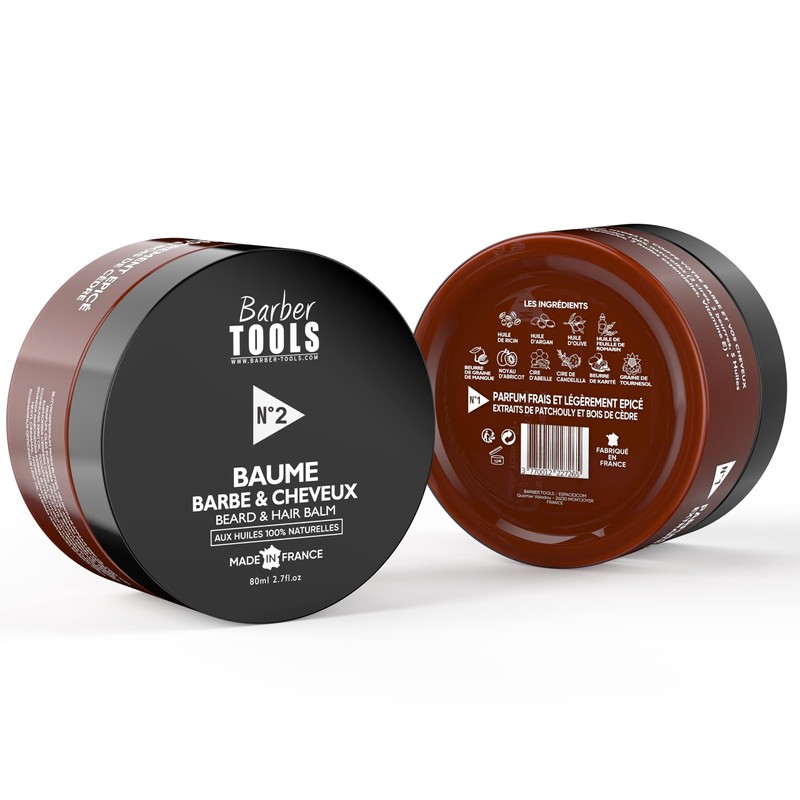 Barber Tools Beard Balm N°2 with 100% Natural Oils 80