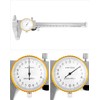 QWORK Dial Calipers, 0-15cm Caliper Measuring Tool, 0.02mm Graduation Interval,
