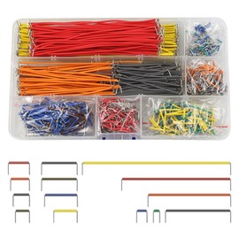 Pack of 560 Breadboard Jumper Wire, 14 Different Lengths Jumper Cable Kit Breadboard, Jumper Wire Set, Jumper Cable Wire Kit, Breadboard Jumper Cable Wire, with Transparent Plastic Box