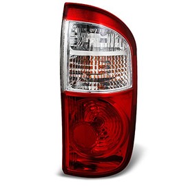 AKKON - For 04-06 Toyota Tundra 4 Door Double Cab Pickup Truck Red Clear Tail Light Passenger Right Side Replacement