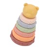 6 Pcs Soft Sensory Stacking Circle Toys with Bear Stacker