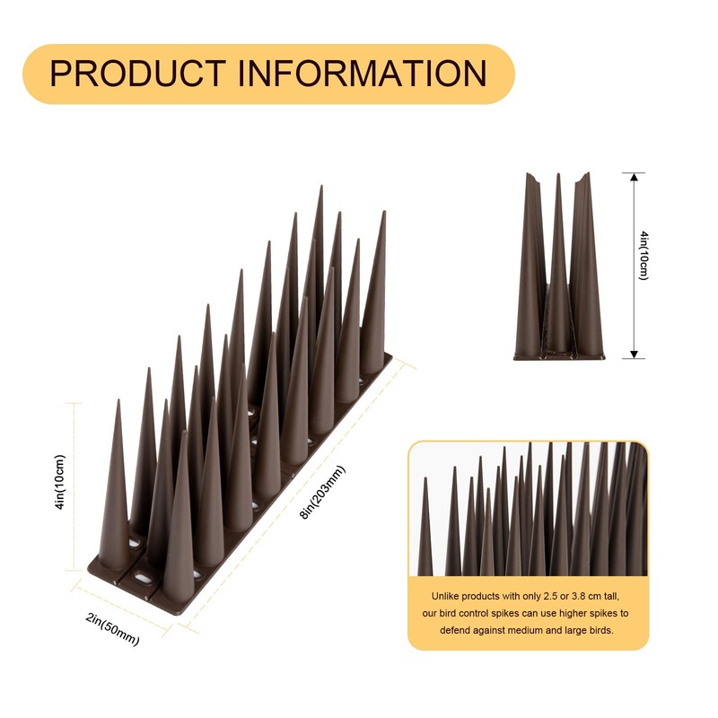 OFFO Bird Spikes Pigeon Outdoor Spikes for Cat Keep Birds