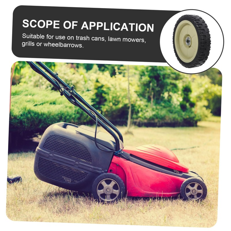Kisangel Durable Lawn Mower Wheels Mower Wheel Components for More