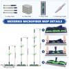MEXERRIS Microfiber Mops for Hardwood Laminate Tile Floor Cleaning: Stainless