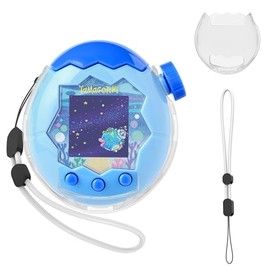 for Tamagotchi Paradise Clear Case with Lanyard, Body and Screen Guard for Tamagotchi Paradise Accessories,Transparent Hard Display Box Ideal for DIY Fans and Collectors (No Device/Film)