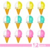 Hammont Ice Cream Shaped Acrylic Candy Boxes - 12 Pack