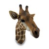 Zeckos Giraffe Bust Exotic Trophy Head Wall Hanging Sculpture