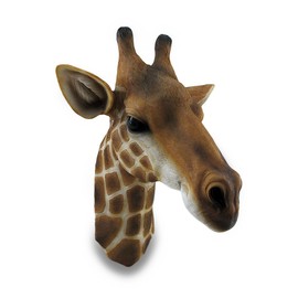 Zeckos Giraffe Bust Exotic Trophy Head Wall Hanging Sculpture