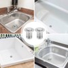 ADERTOS Pack of 2 Drain Filter Sink Plug Stainless Steel