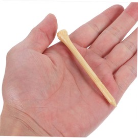 BESPORTBLE 50pcs Bamboo Golf Tees Golf Holders Performance Lightweight and Convenient for Golfing Enthusiasts for Course Use and Practice