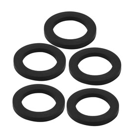TOP-VIGOR 5Pcs Rubber Flat Washers, 30mm OD 20mm ID 3mm Thickness Heavy Duty Black Rubber Grommet Vibration Damping Pads Sealing Gasket Washers for Faucet Pipe Water Hose Fastener Bolt
