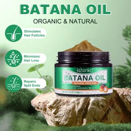 Batana Oil For Hair Growth, Organic For Healthy Hair, Hair Growth Oil, Scalp Care, 100% Natural, Promotes Healthy Hair Growth, Suitable For Both Men And Women (Solid Oil 120g)
