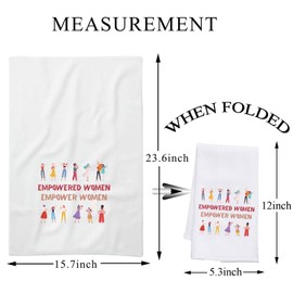 BDPWSS Feminist Kitchen Towel Women Empowerment Gift Empowered Women Empower Women Gift RBG Gift Girl Power Female Power Gift (Empower Women TW)