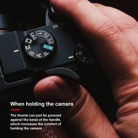 Sxhlseller Aluminum Alloy Camera Thumb Grip for Sony A7C Camera, Convenience Handle, Camera Finger Grip, Thumb Rest, Thumbs Up Grip, Camera Accessories