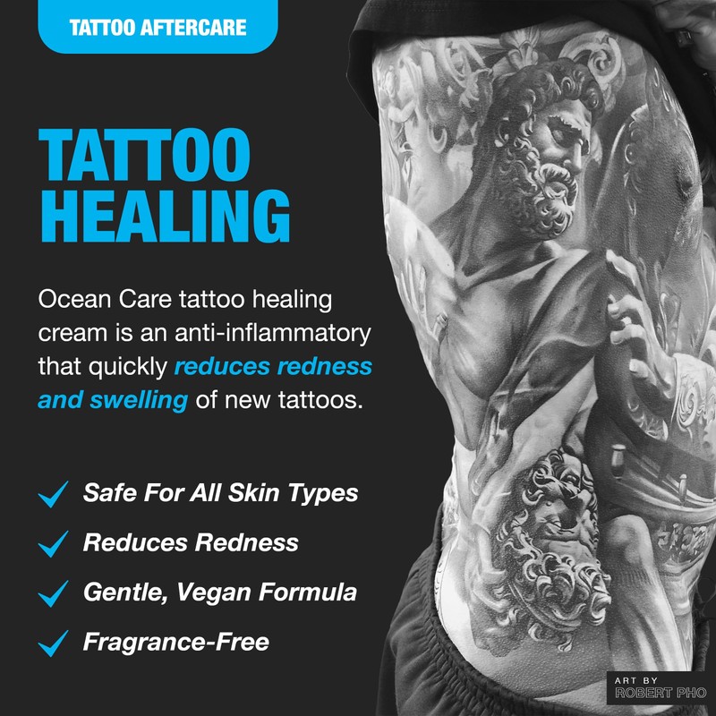 H2Ocean Ocean Care Tattoo Aftercare Lotion – Fragrance & Dye