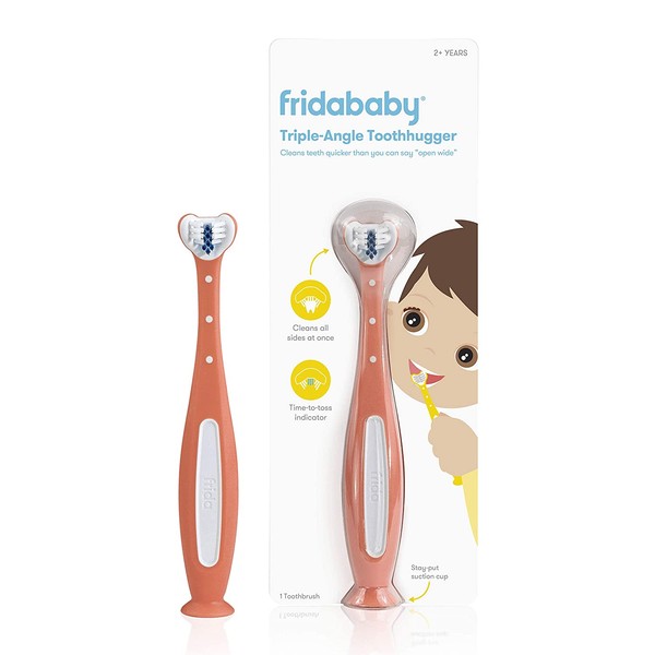 FridaBaby Triple-Angle Toothhugger Training Toothbrush for Toddler Oral Care