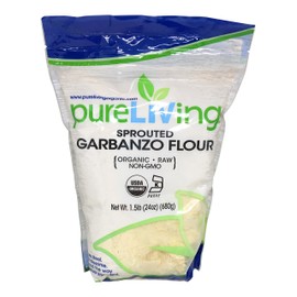 Pure Living Sprouted Garbanzo Bean Flour - 1.5 lbs